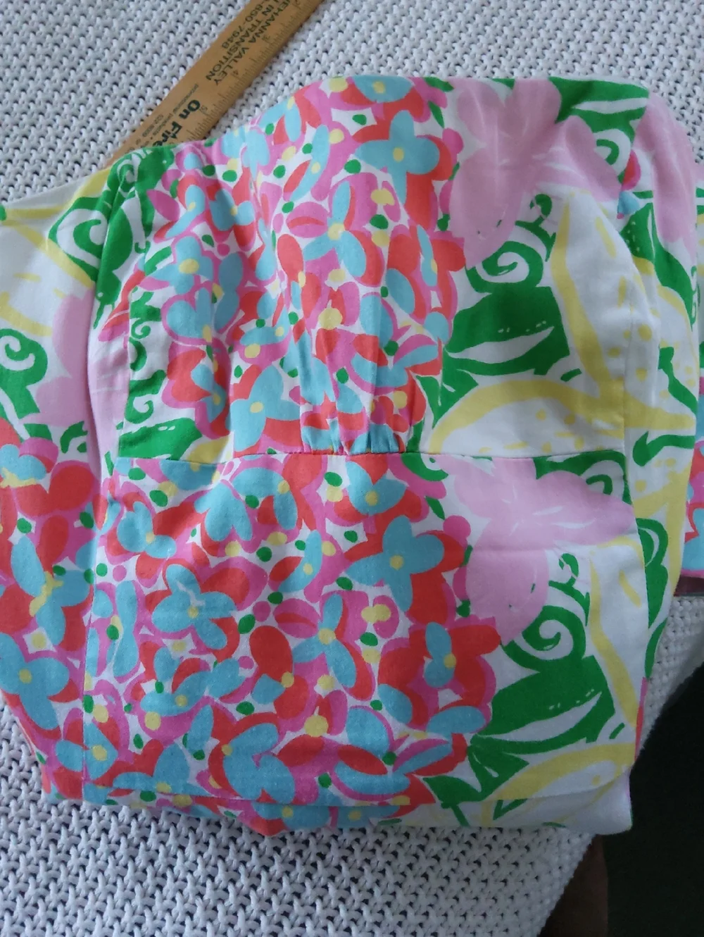 Lilly Pulitzer Blossom Pink, Green Strapless Dress Size 10 - Picture 7 of 7